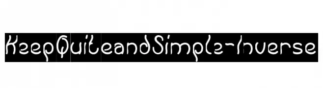 Keep Quite and Simple-Inverse  Fuentes Gratis Descargar