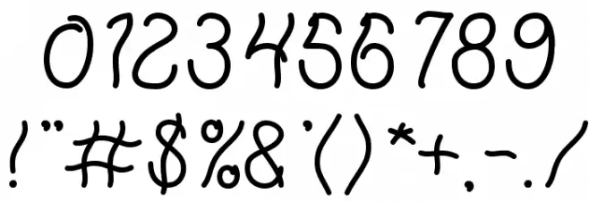 Keep Quite and Simple-Light Font OTHER CHARS