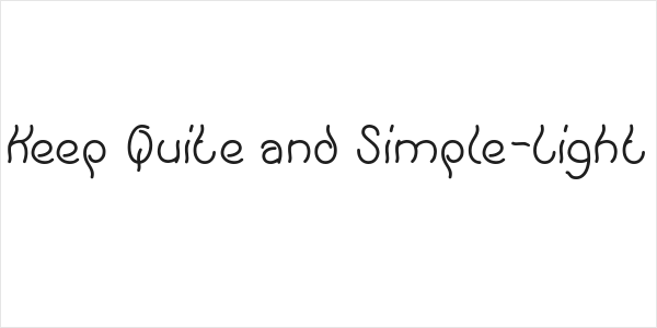 Keep Quite and Simple-Light Logo