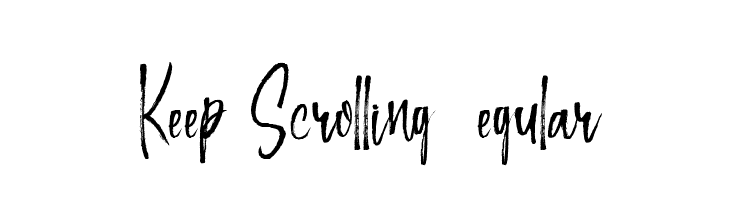 Scroll font