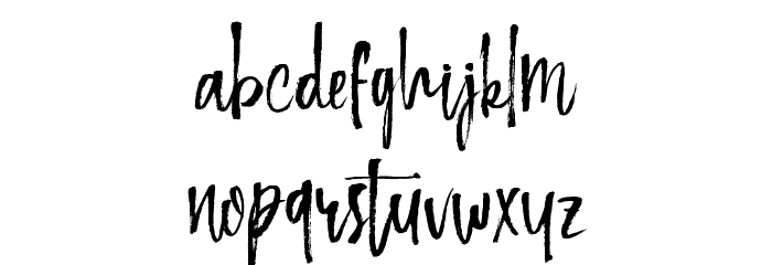Keep Scrolling Regular Font LOWERCASE
