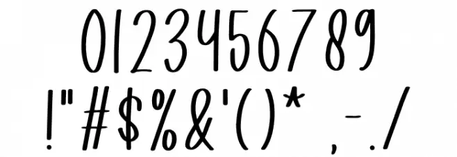 Keep Smile Font OTHER CHARS