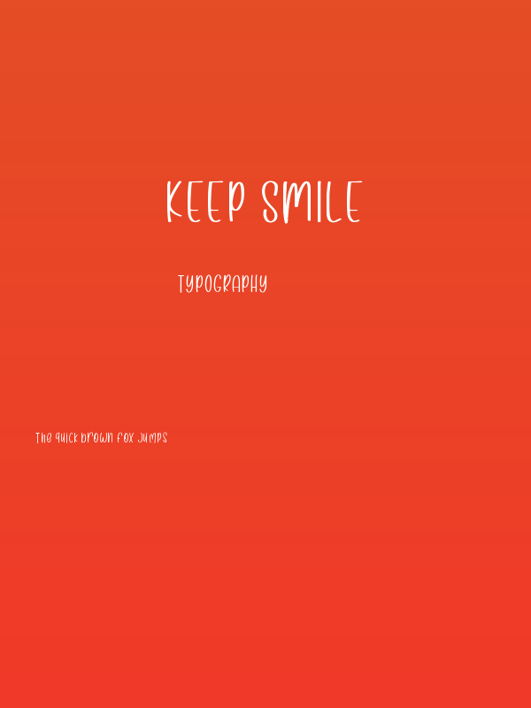Keep Smile Poster