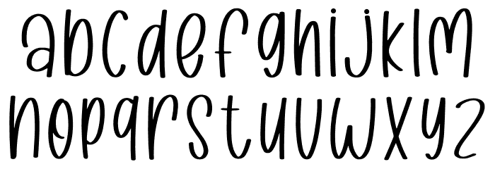 Keep Smile Font LOWERCASE