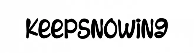 Keep Snowing  Frei Schriftart Herunterladen