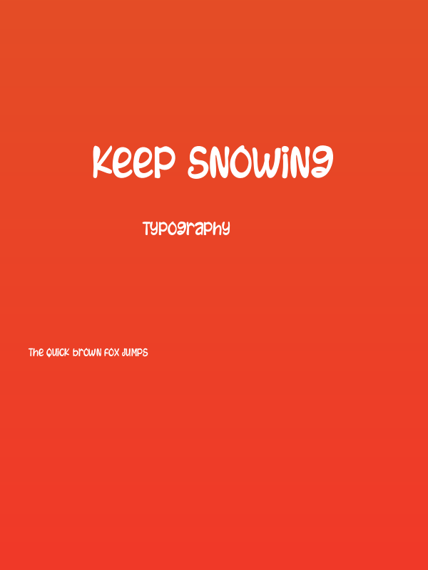 Keep Snowing Poster