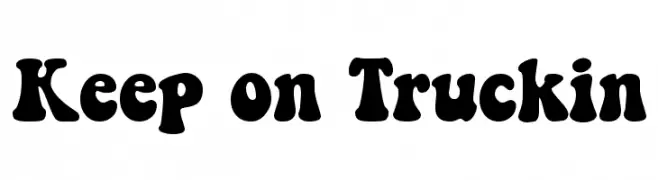 Keep on Truckin  Frei Schriftart Herunterladen