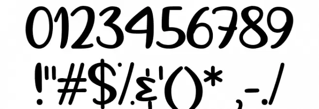 Keep the Faith Regular Font OTHER CHARS