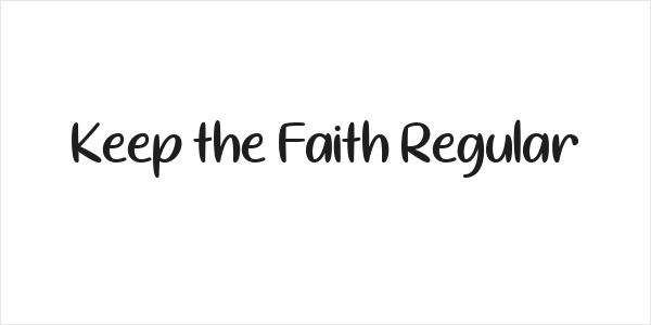 Keep the Faith Regular Logo