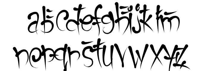 Keetano Gaijin Font LOWERCASE