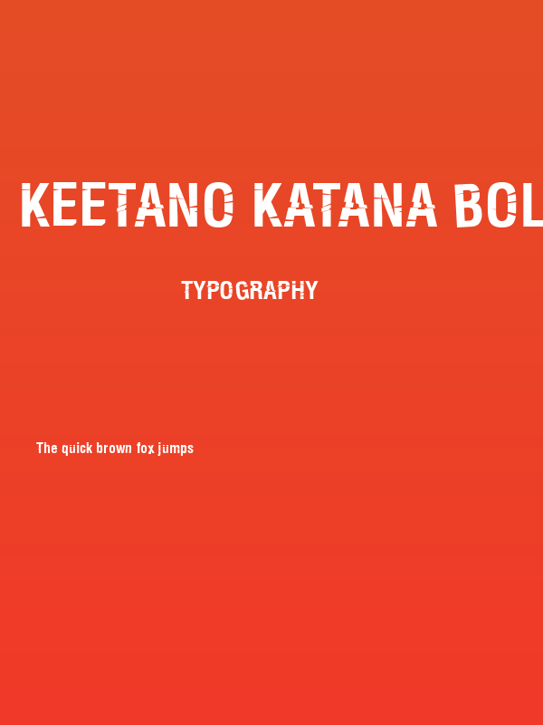 Keetano Katana Bold Poster