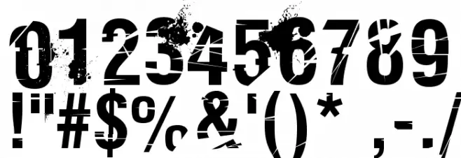 Keetano Katana KillBill Bold Font OTHER CHARS