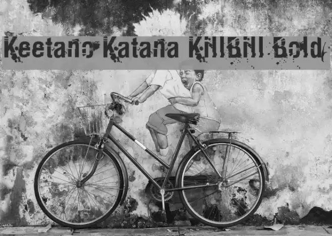 Keetano Katana KillBill Bold Font examples