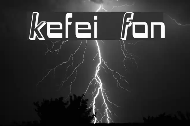 Kefei Schriftart examples