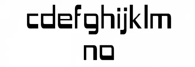 Kefei Schriftart Kleinbuchstaben