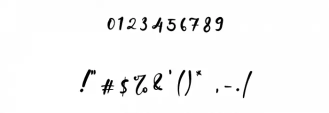 Keffie Austina Font OTHER CHARS