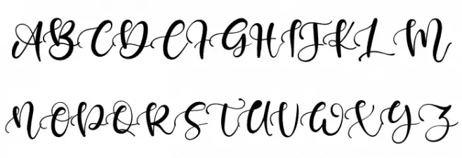 Keffie Austina Schriftart Groß