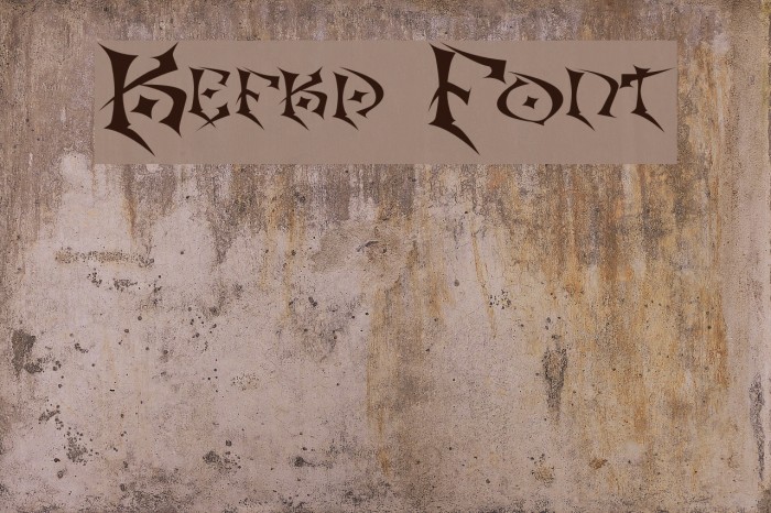Kefka Font examples
