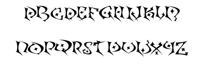 Kefka Font LOWERCASE
