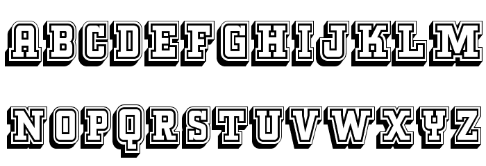 KeggerCollegiate Font LOWERCASE