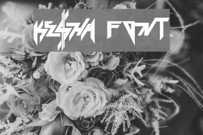Ke$ha Font examples