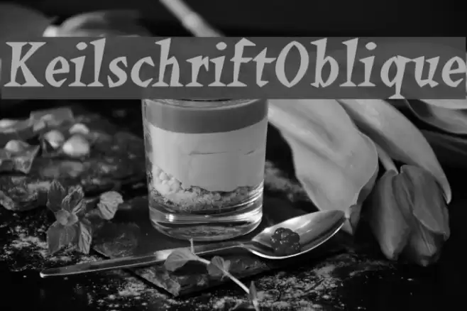 KeilschriftOblique Font examples