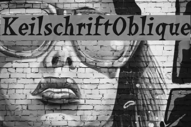 KeilschriftOblique Font examples