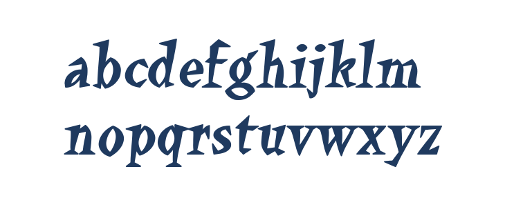 KeilschriftOblique Lowercase