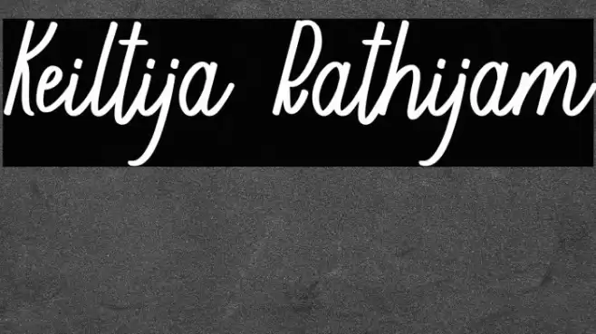 Keiltija Rathijam Font examples