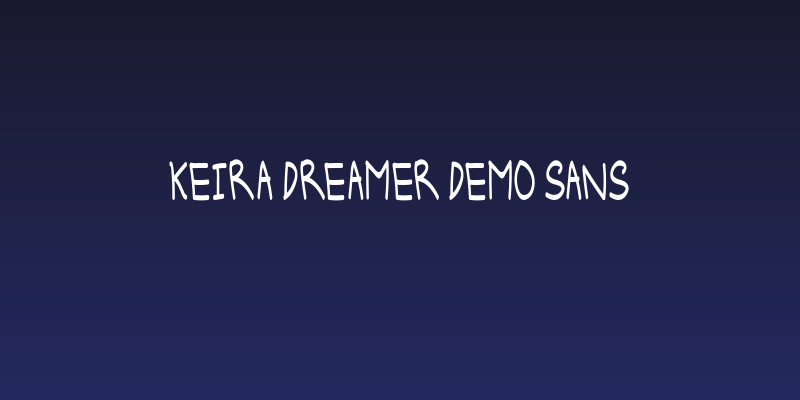 Keira Dreamer DEMO Sans Social Header