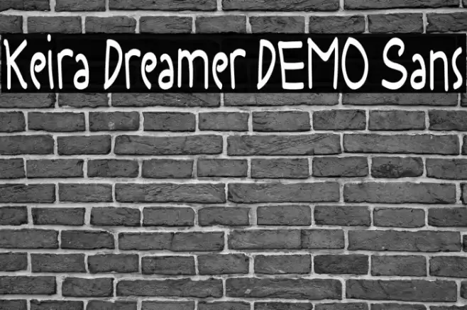 Keira Dreamer DEMO Sans Font examples