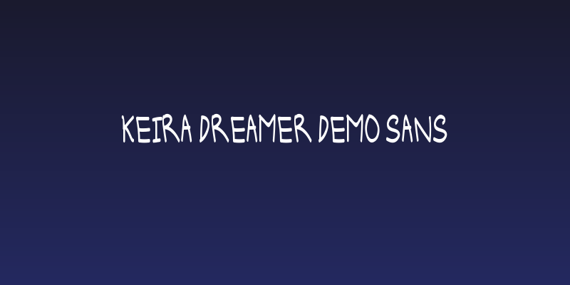 Keira Dreamer DEMO Sans Social Header