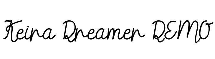Keira Dreamer DEMO  नि: शुल्क फ़ॉन्ट्स डाउनलोड