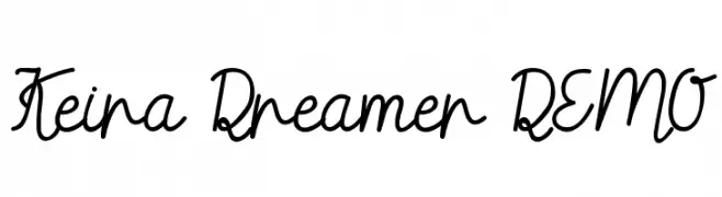 Keira Dreamer DEMO  नि: शुल्क फ़ॉन्ट्स डाउनलोड