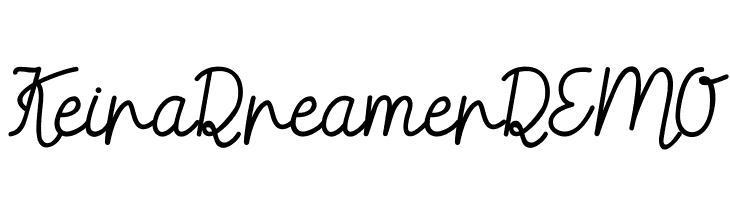 Keira Dreamer DEMO  Frei Schriftart Herunterladen