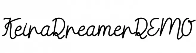 Keira Dreamer DEMO  تنزيل الخطوط