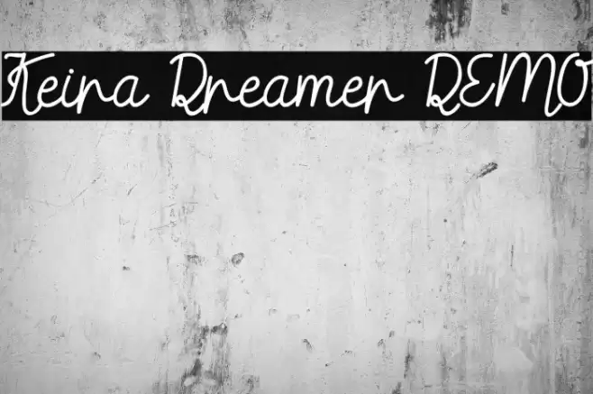 Keira Dreamer DEMO Font examples