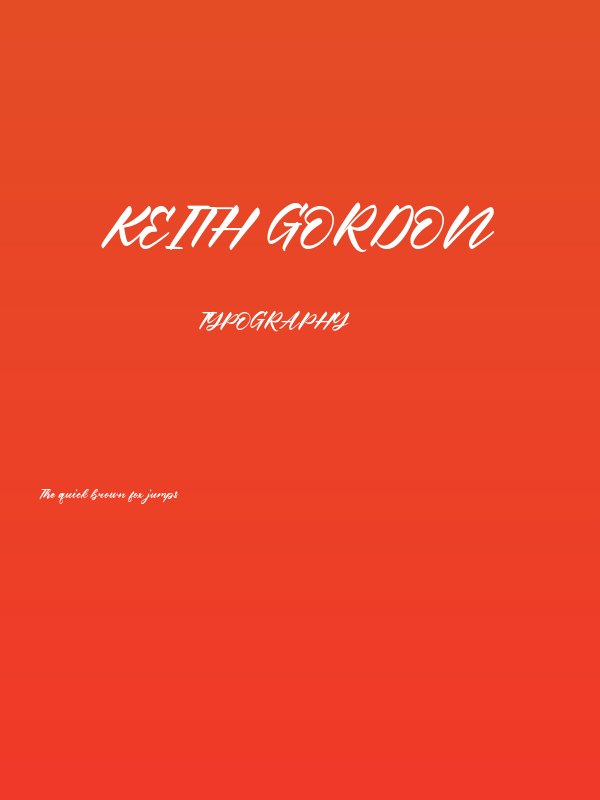 Keith Gordon Poster