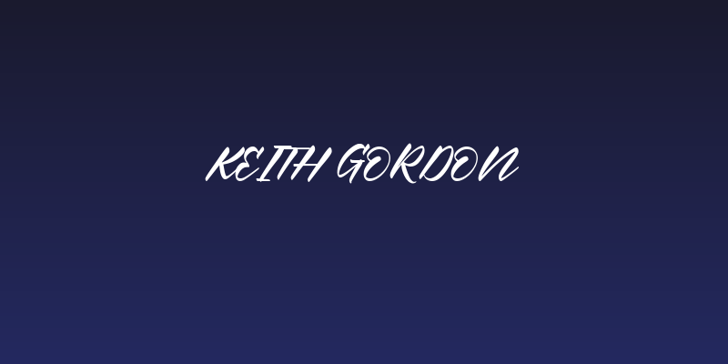 Keith Gordon Social Header