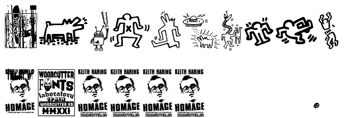 Keith Haring Caratteri ALTRI CARATTERI