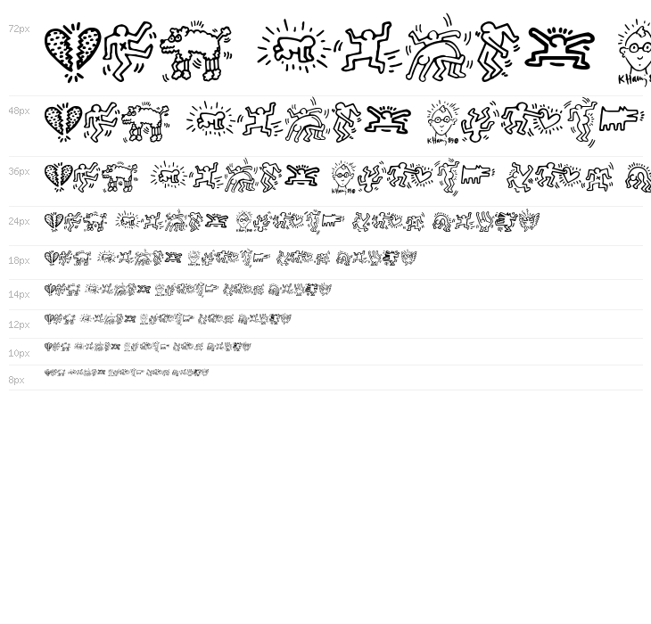 Keith Haring Waterfall