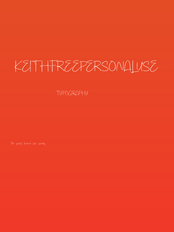 KeithFREEPERSONALUSE Poster