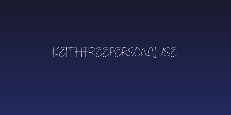 KeithFREEPERSONALUSE Social Header