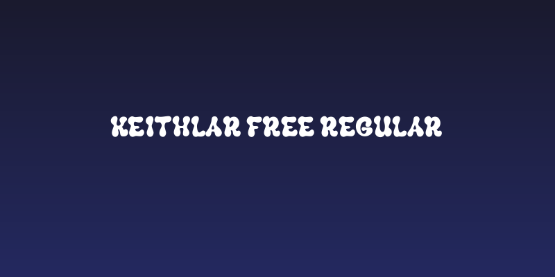 Keithlar Free Regular Social Header