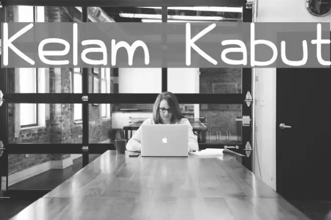 Kelam Kabut Font examples