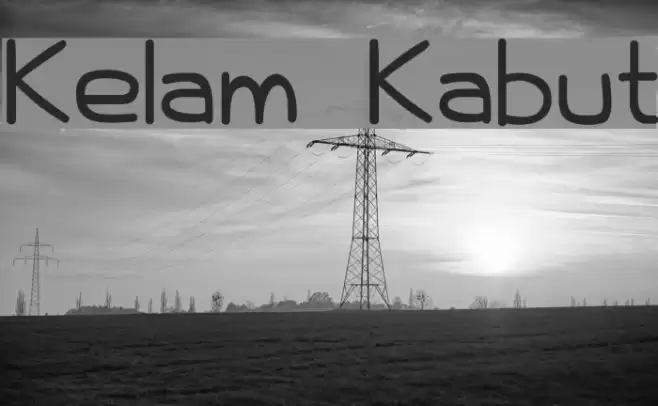Kelam Kabut Font examples
