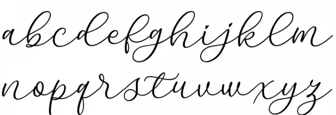 Kelidya Font LOWERCASE
