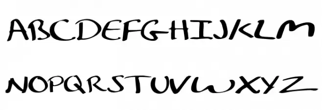 Kelley Calligraphy Regular Caratteri MAIUSCOLE