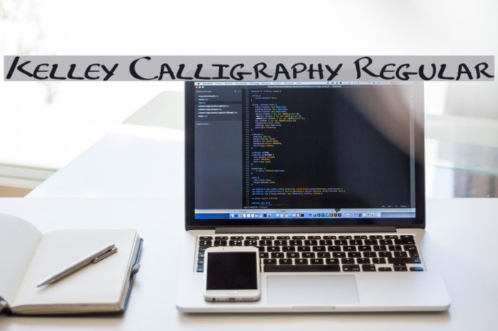 Kelley Calligraphy Regular Font examples
