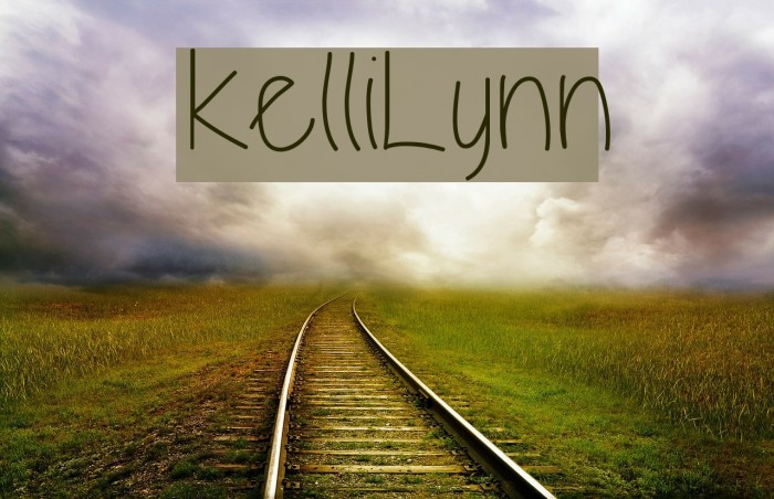 KelliLynn Font examples